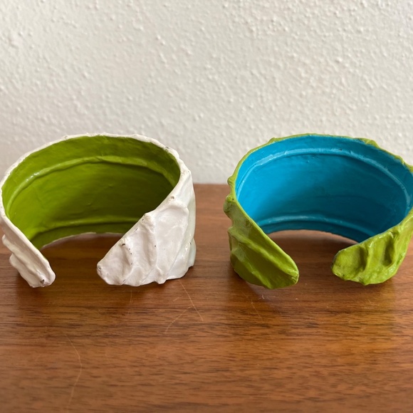 Three Artisan Made Paper Mache Bracelets by Stray Dog Designs Handmade Mexico - Picture 11 of 12